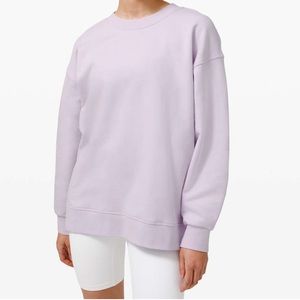 Lululemon 🍋 FUC Perfectly Oversized Crew in Lavender Dew sz. 6